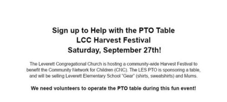 Leverett Harvest Festival Parent Teacher Organization