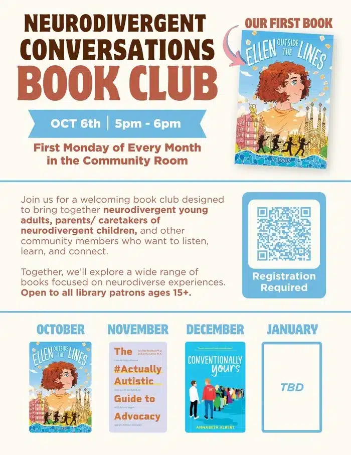 neurodivergent book club Sunderland