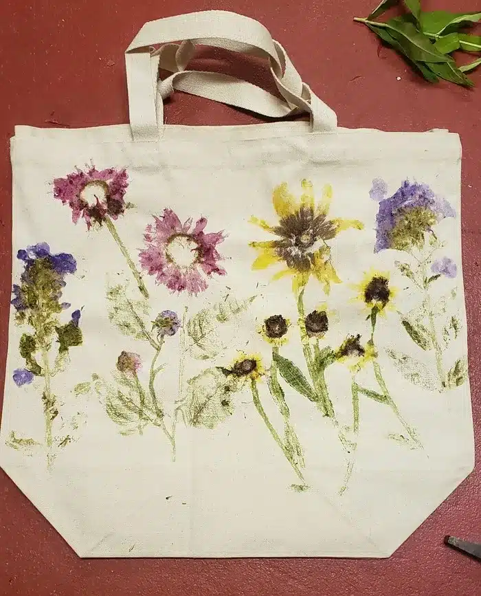 flower pounding workshop in Pelham