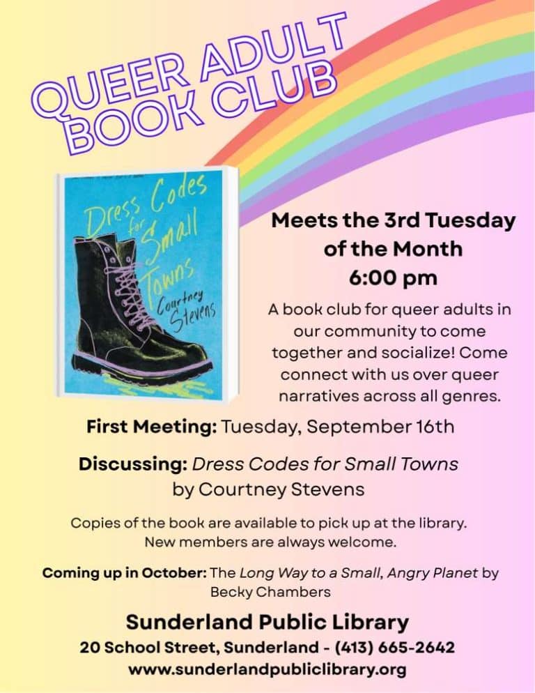 Queer Adult Book Club Sunderland 2025