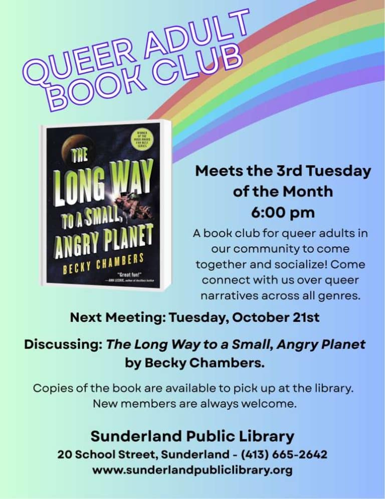 Queer Adult Book Club Sunderland 2025