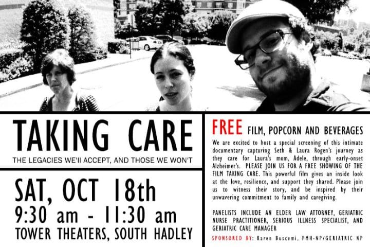 Taking Care film screening South Hadley 2025