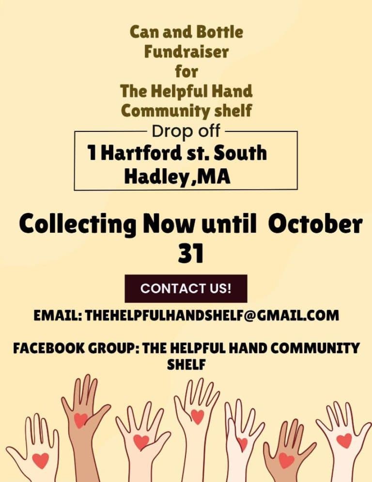 can and bottle fundraiser South Hadley 2025