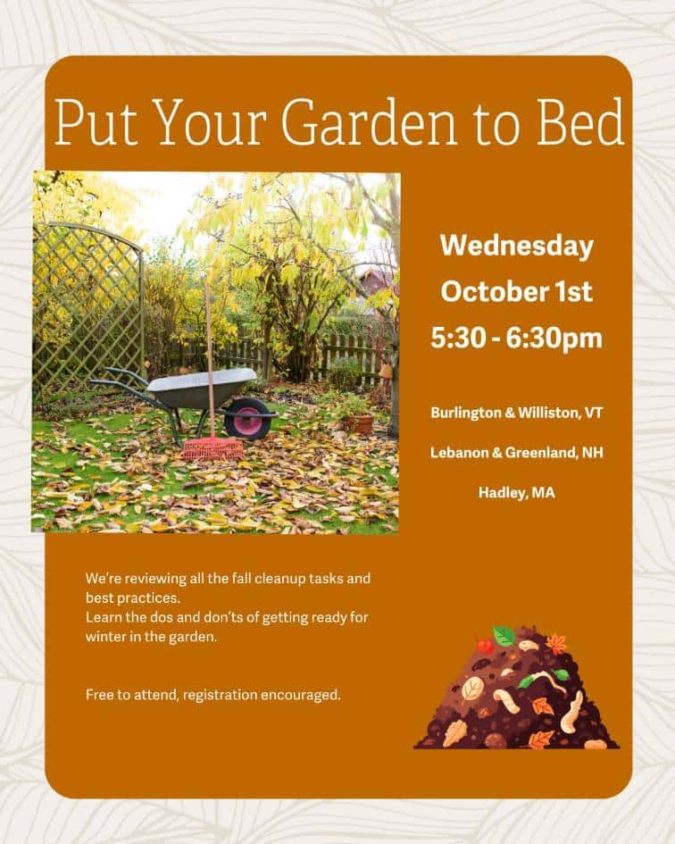 put your garden to bed workshop Hadley 2025