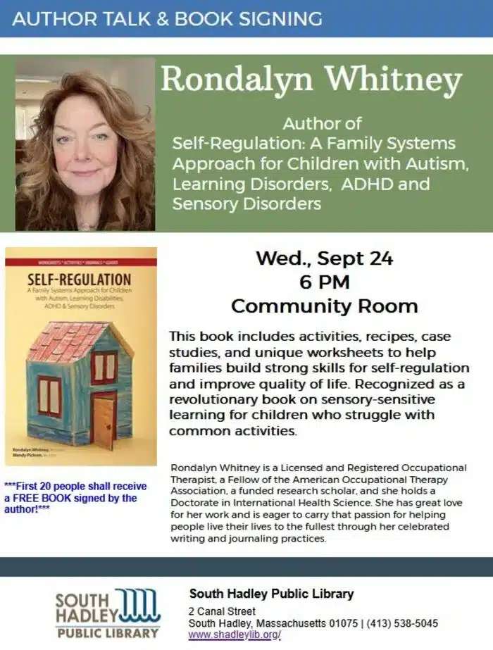 self-regulation author talk in South Hadley