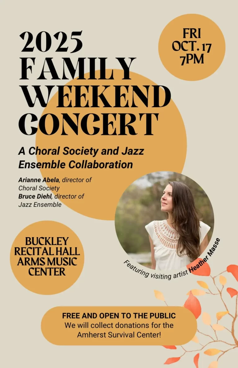 Amherst College Family Weekend Concert 2025