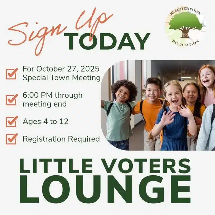 little voters lounge in Belchertown