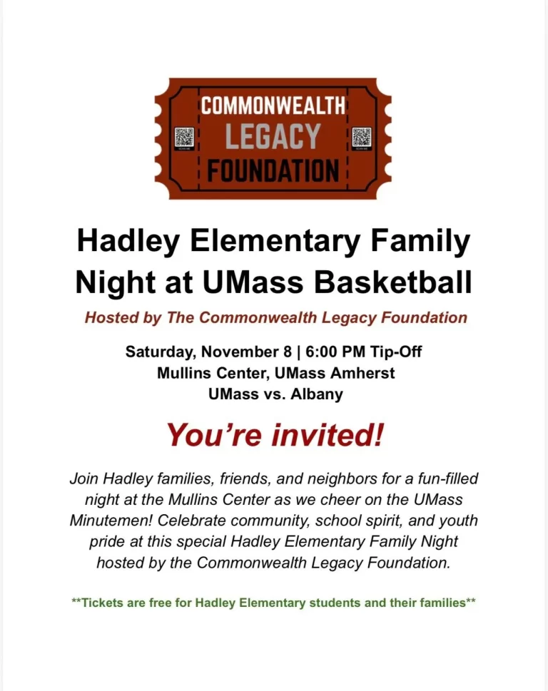 Hadley Family Night UMass Basketball 2025