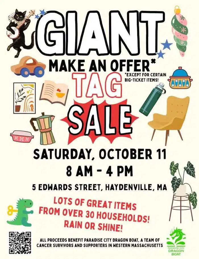 tag sale in Haydenville