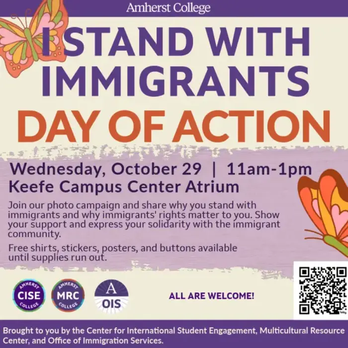 I Stand with Immigrants Amherst MA
