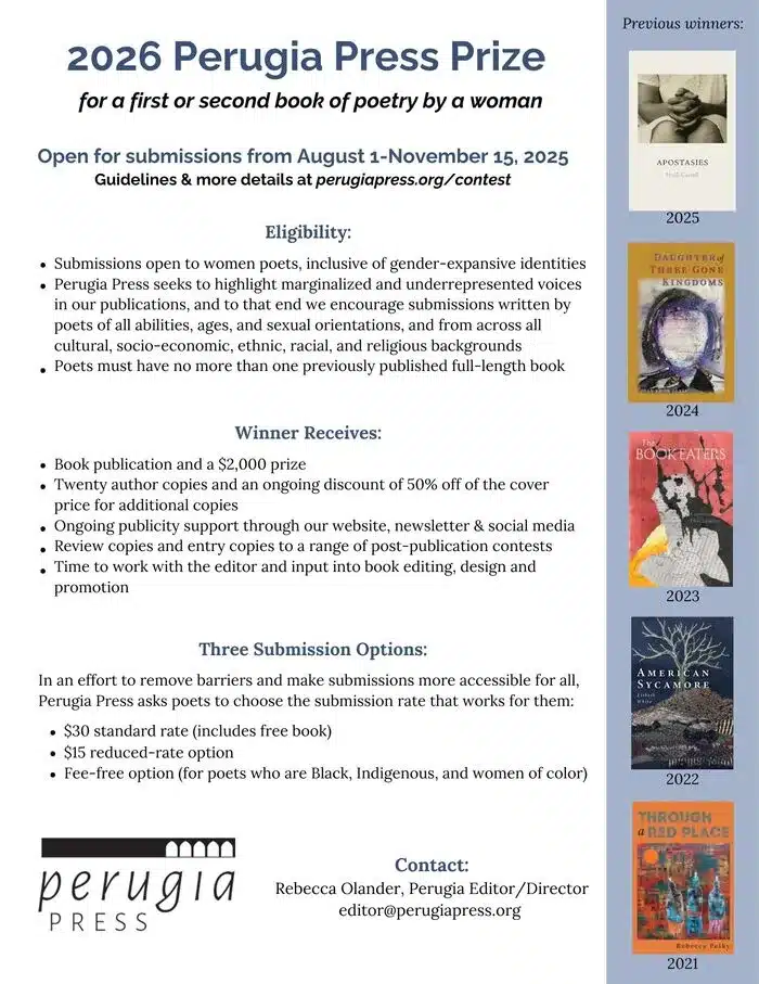 Perugia Press poetry prize