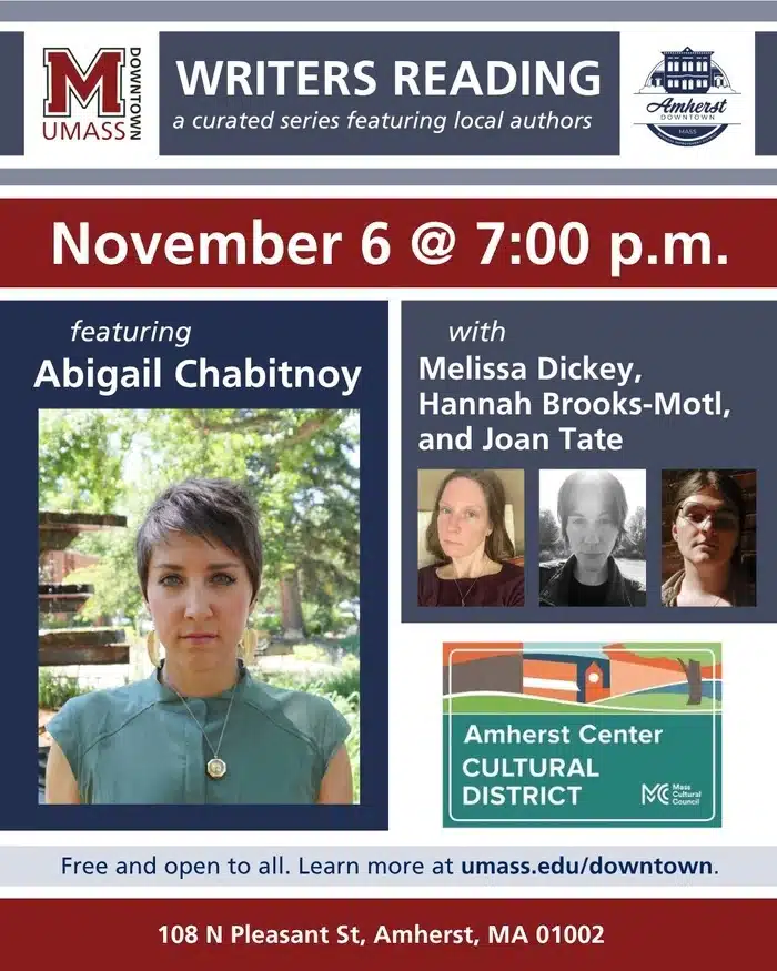 Writers Reading in Amherst Nov 2025