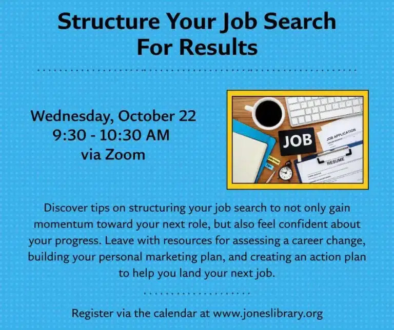 job search workshop Amherst 2025