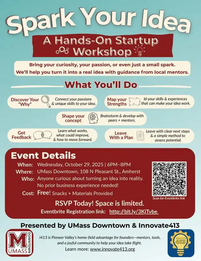 startup workshop in Amherst