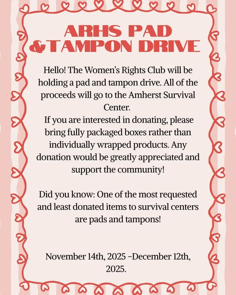 ARHS pad and tampon drive