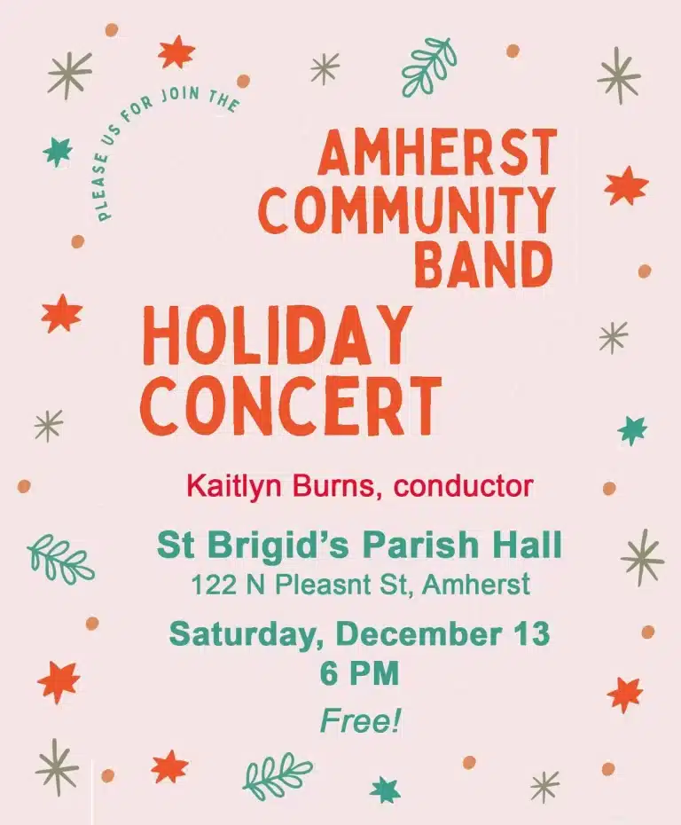 Amherst Community Band Holiday Concert