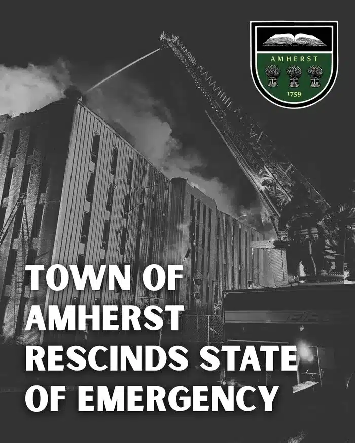 Amherst fire update 2025