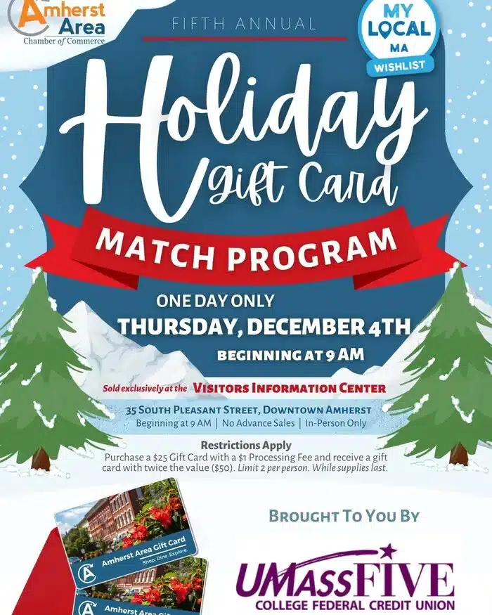 gift card match 2025 Amherst
