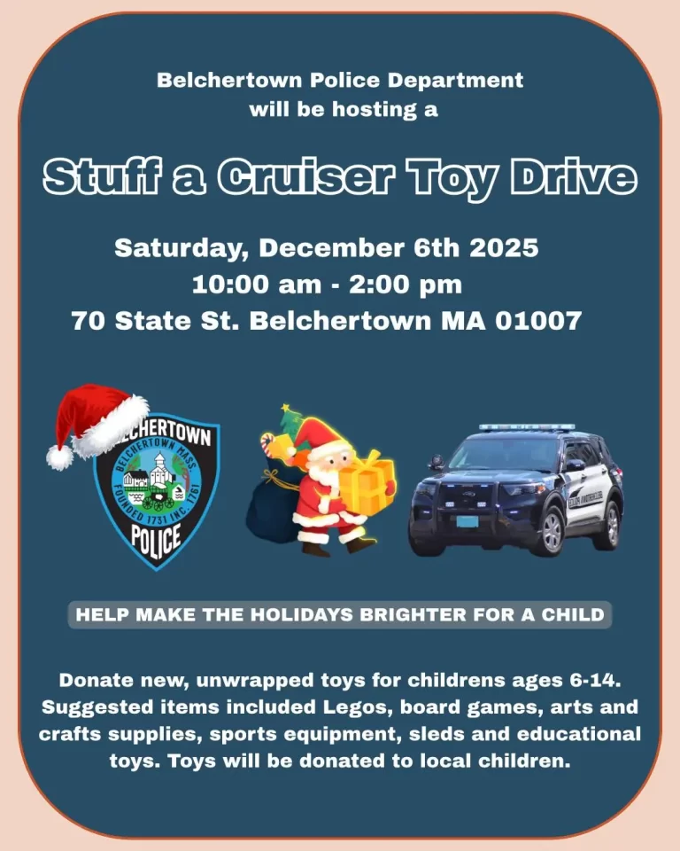 Belchertown Stuff a Cruiser Toy Drive 2025