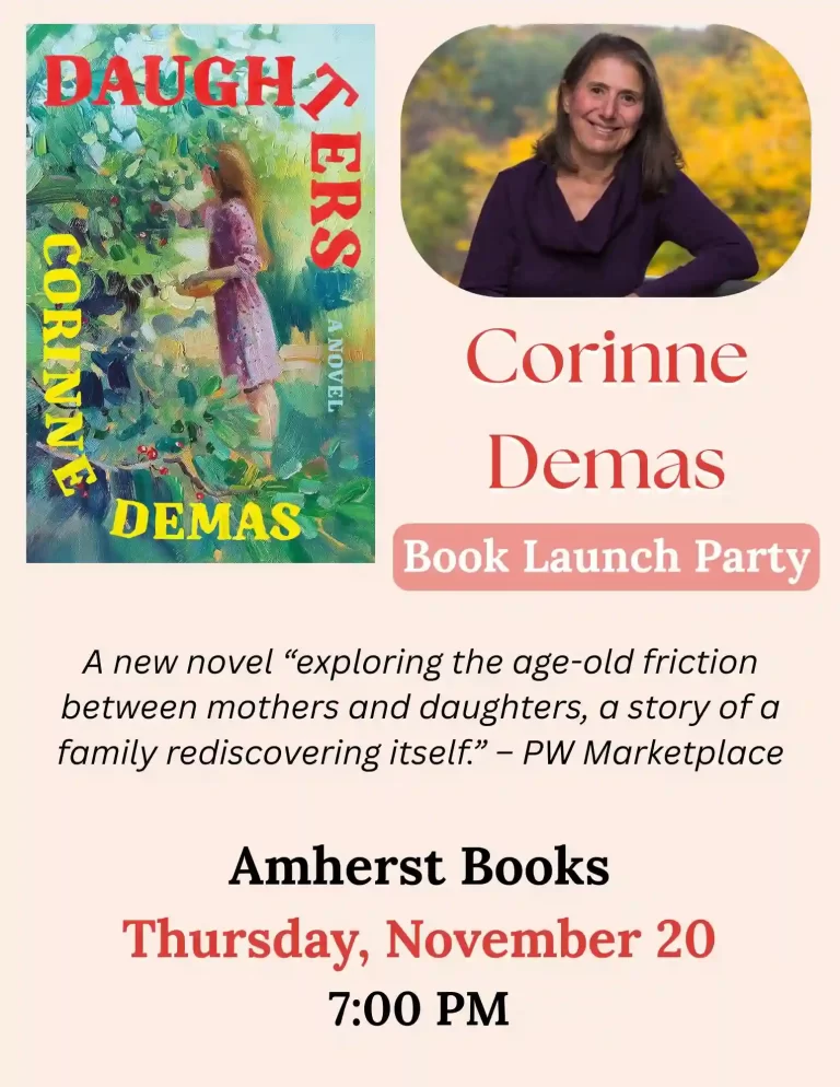 Corinne Demas book launch Amherst Books