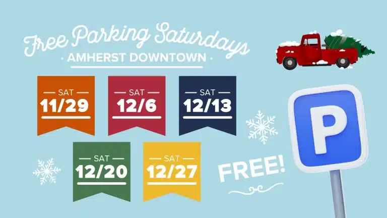 Free Parking Saturdays Amherst 2025