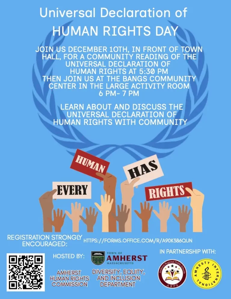 Human Rights Day Amherst