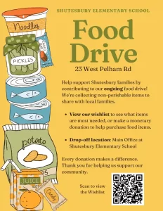 Shutesbury food drive