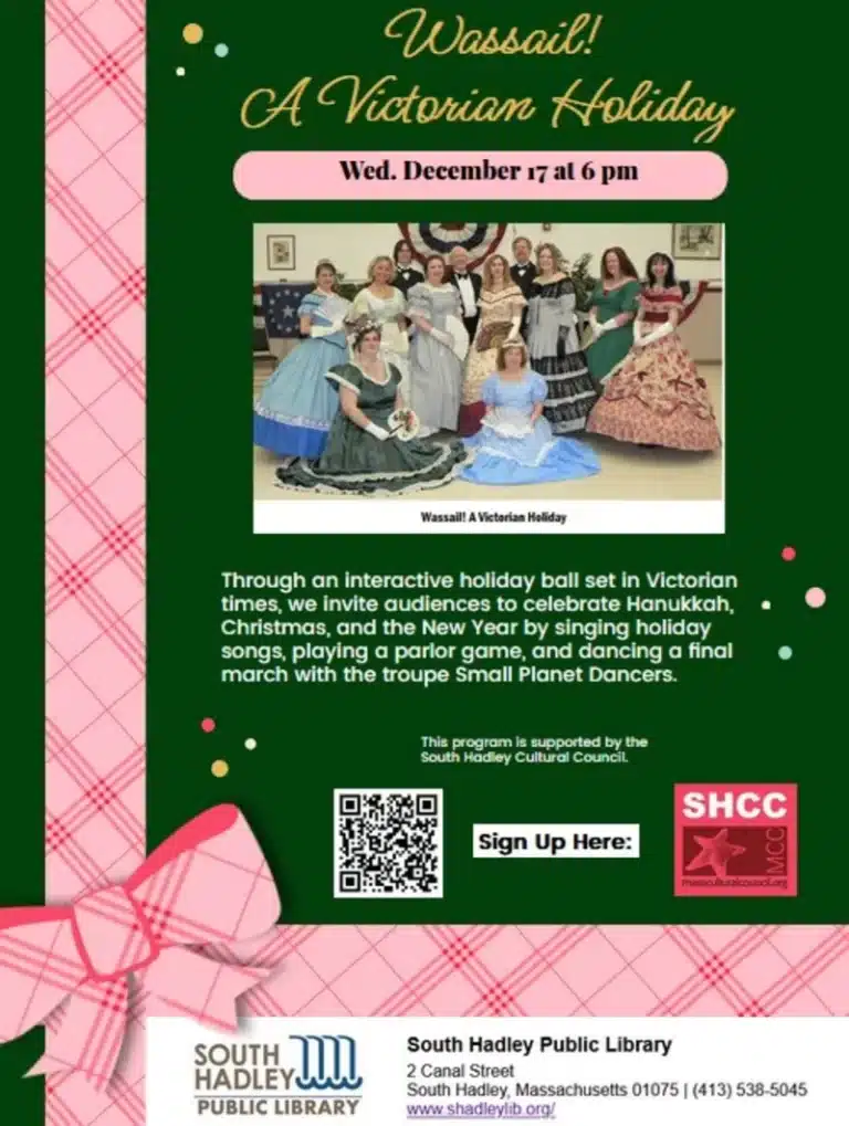 Victorian holiday program South Hadley