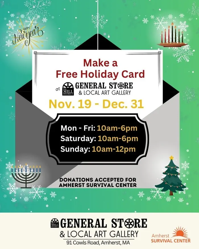 free holiday cards in Amherst