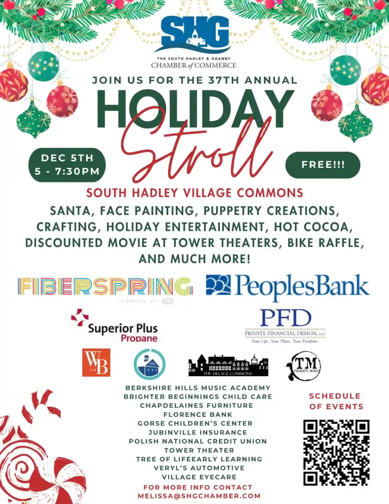 free holiday stroll south hadley 2025