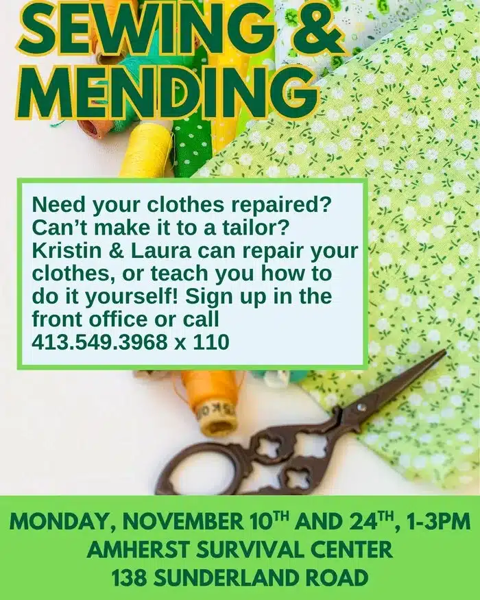 free sewing help in Amherst