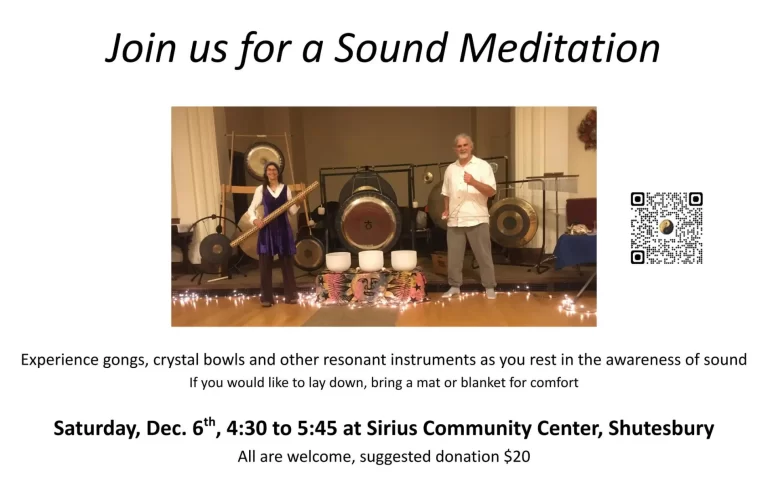 sound meditation Shutesbury