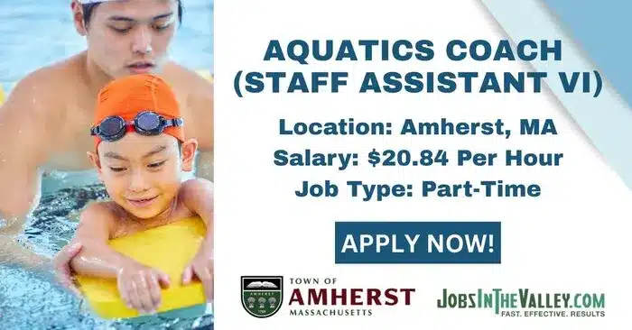Amherst aquatics coach job 2025