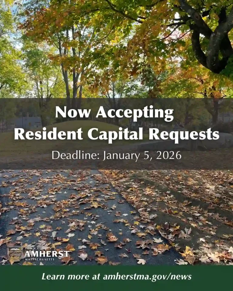 Amherst resident capital requests
