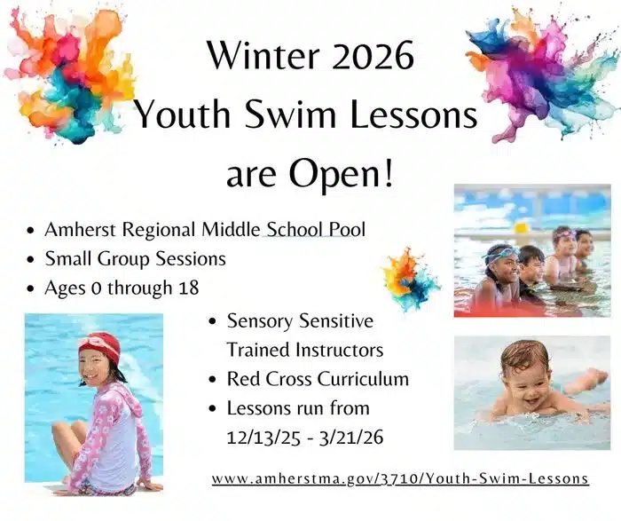 Amherst winter 2026 swim lessons