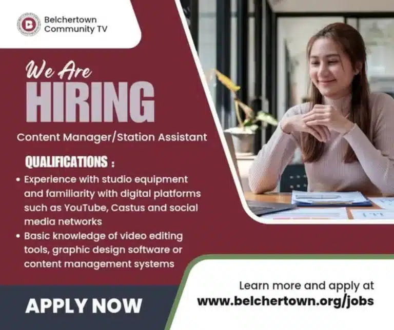 Belchertown Community TV hiring