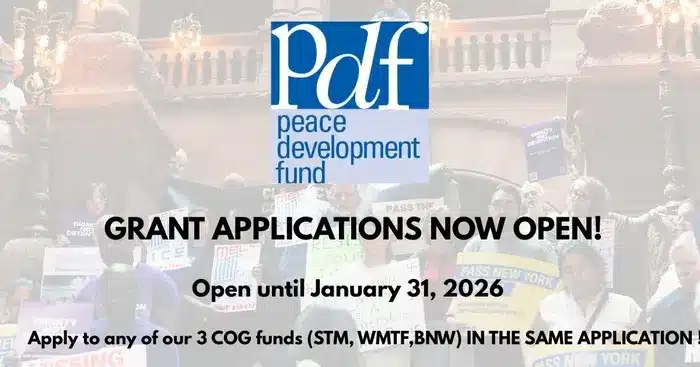 Peace Development Fund grants