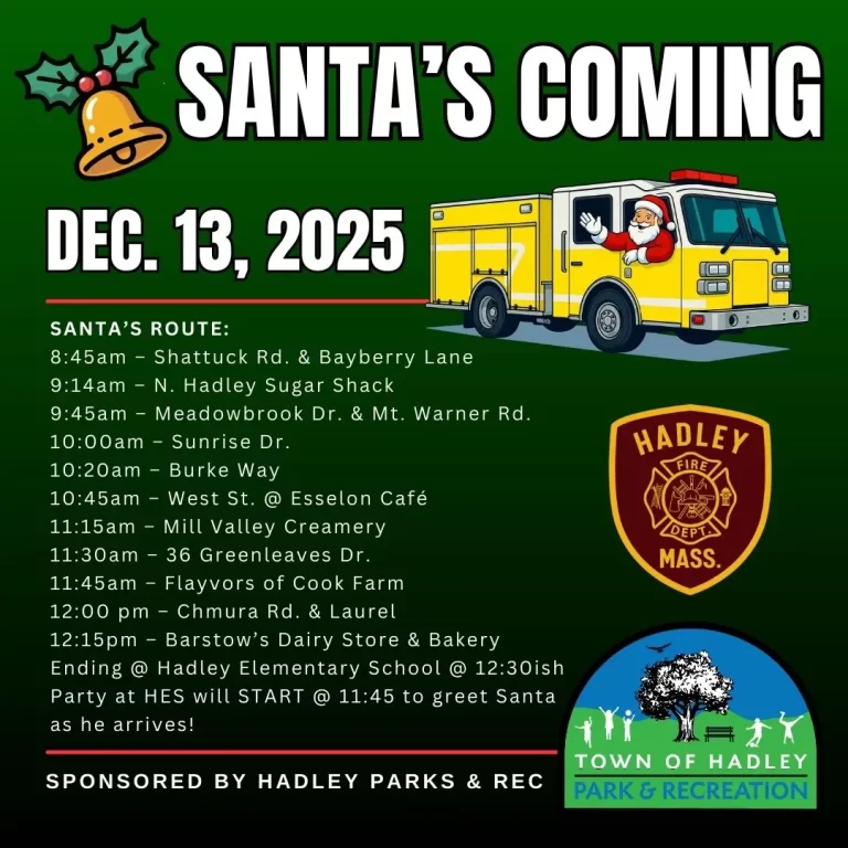 Santa visit Barstow’s Dairy Store Hadley