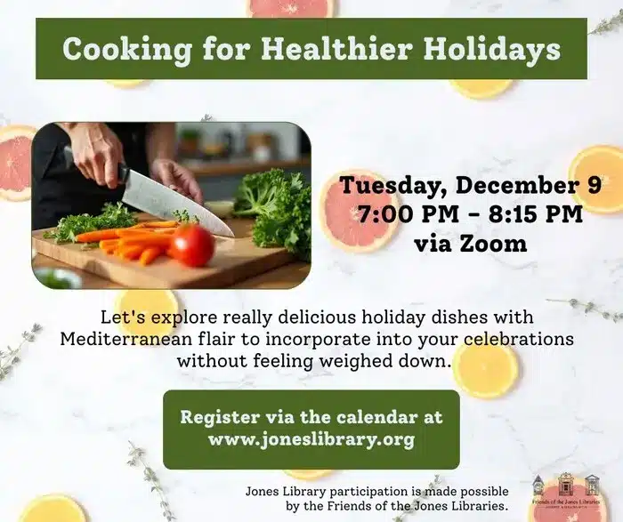 healthy holiday cooking class