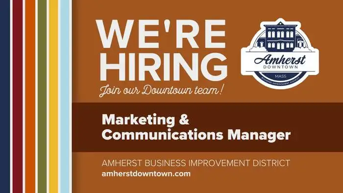 Amherst BID marketing job 2026