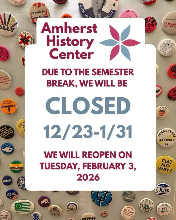 Amherst History Center hours 2026