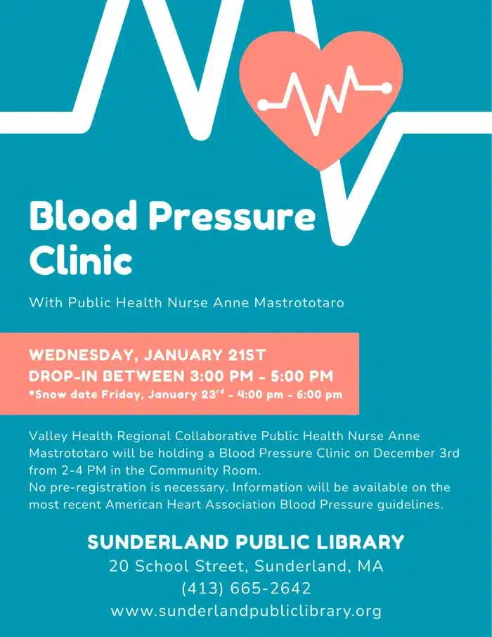 blood pressure clinic in Sunderland