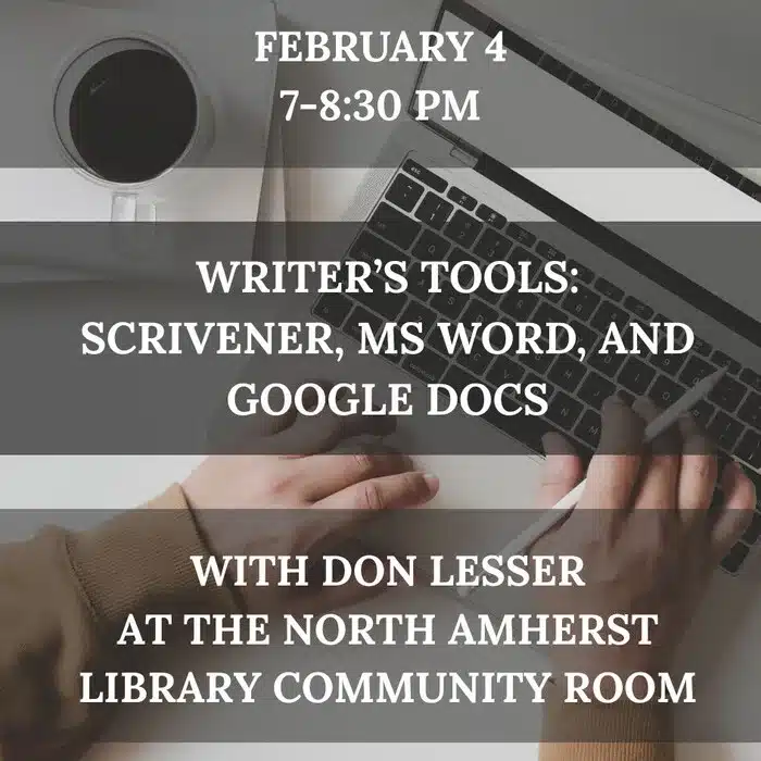 writing software workshop in Amherst