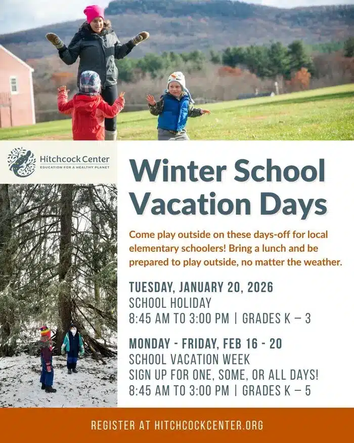 Hitchcock Center vacation days 2026