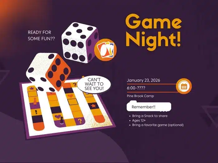 Pine Brook Game Night Jan 2026