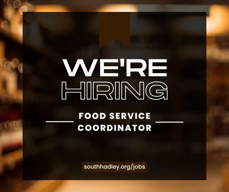 South Hadley Food Service Coordinator job