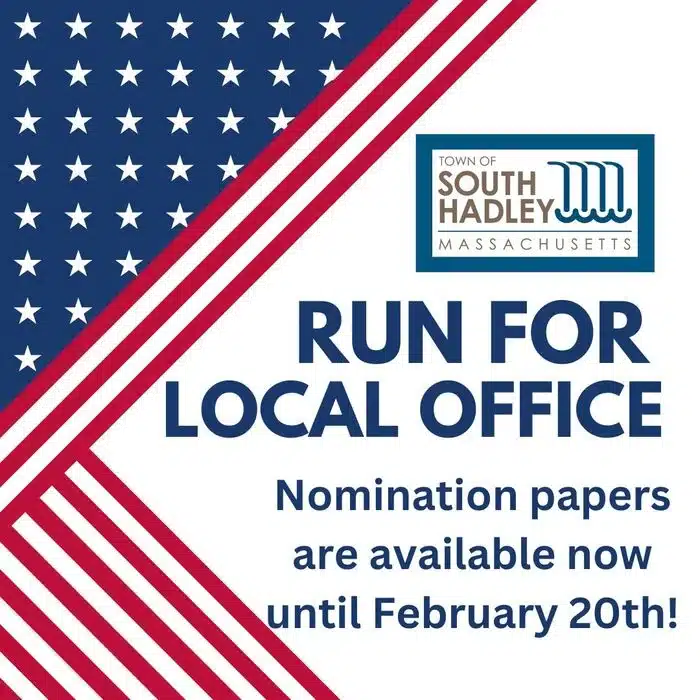 South Hadley town election nomination 2026