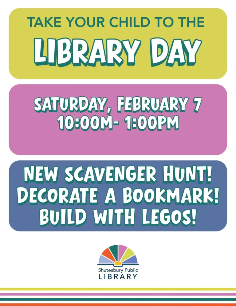 Take Your Child to the Library Day Shutesbury Public Library