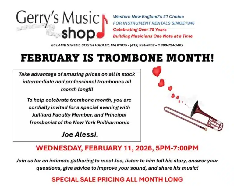 Trombone Month event South Hadley