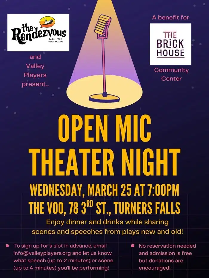 Valley Players Open Mic Theater Night